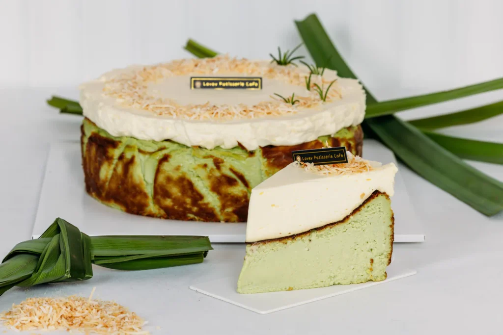 Pandan Cheese Cake Tanpa Mixer, Lembut dan Wangi