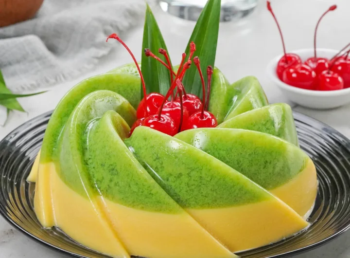 Puding Lumut Pandan, Dessert Tradisional Cantik dan Segar