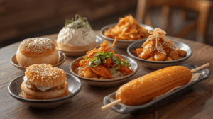 “Makanan Korea terbaru yang viral di Indonesia dengan tampilan estetik ala kafe Korea.”