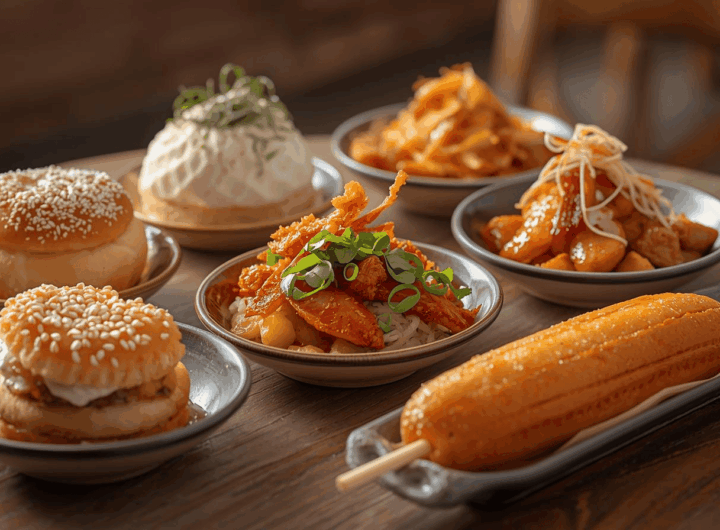 “Makanan Korea terbaru yang viral di Indonesia dengan tampilan estetik ala kafe Korea.”