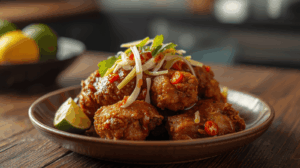 Ayam sambal matah sebagai masakan rumahan kekinian dengan tampilan modern